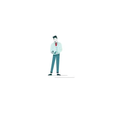 Man counting money Stock Illustration