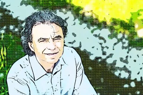 Man in the countryside Stock Photos