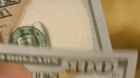 The man counts money dollars closeup. Stock Footage 62845945