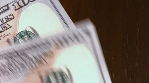 The man counts money dollars closeup. Stock Footage 62846482