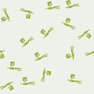 Man courier glyph seamless pattern 스톡 일러스트