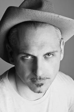 Man in a cowboy hat Foto stock