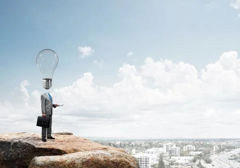 Man of creative ideas Stock Photos