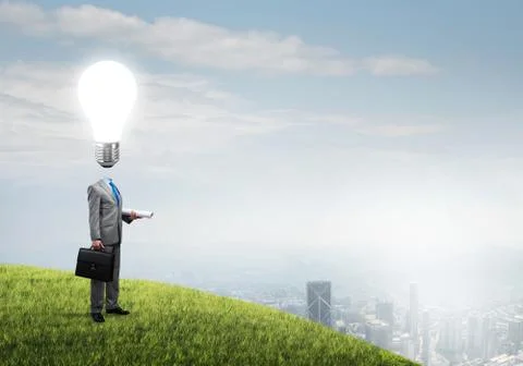 Man of creative ideas Stock Photos