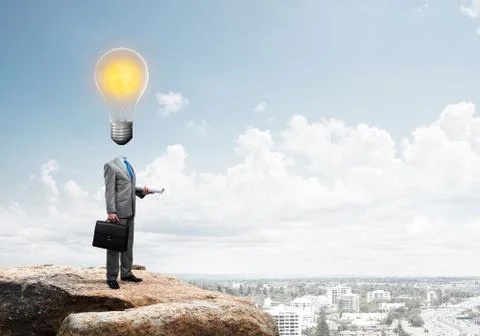 Man of creative ideas Stock Photos