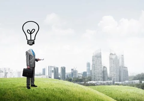 Man of creative ideas Stock Photos