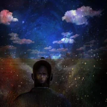 Man with Creative Mind Stock Illustration