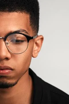 Man, cropped and thinking as student or university tutor for education, learning Foto stock