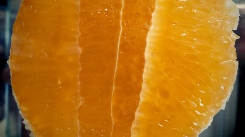 Man crushes an orange. Stock Footage 118135865