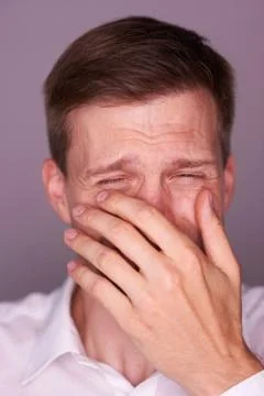 Man crying Stock Photos