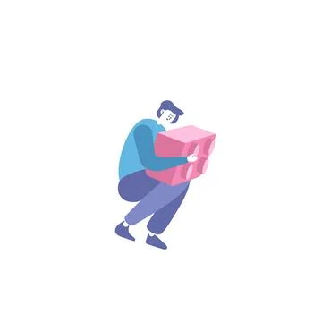 Man cuddling construction block in dreams. Boy in pajama hugging a building Ilustración de archivo