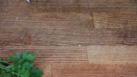 Man cuts meat hands knife Video stock 79056524