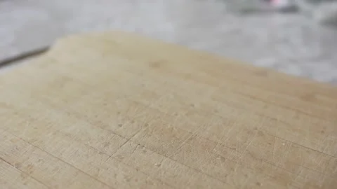 Man cuts red pepper with knife Video stock 131986180