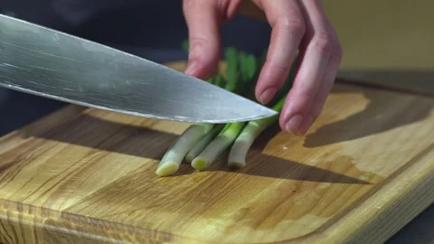 Man cuts vegetables Stock-Footage 93805921