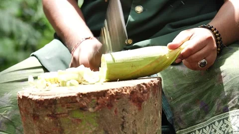 Man cutting 85 Stock Footage 260180965