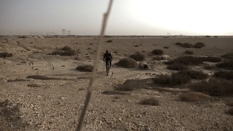 Man Cycling Stock Footage 93299715