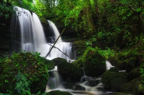 Man Daeng waterfall. Stock Photos