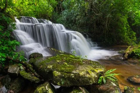 Man Daeng waterfall. Stock Photos