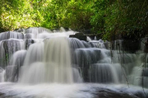 Man Daeng waterfall. Stock Photos