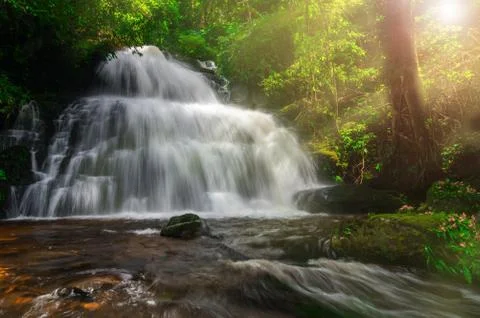 Man Daeng waterfall. Stock Photos