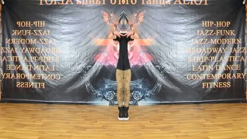 Man Dance In Abstract Performance With Additional Effects Stock Footage 90491939