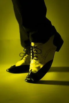 Man dancer dancing shoes Stock Photos