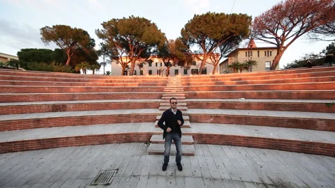 Man dancing amused Stock Footage 132617976