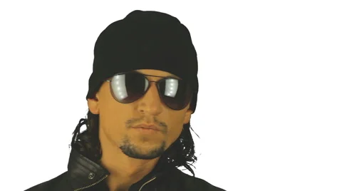 Man dancing face( close up) Stock Footage 41377476