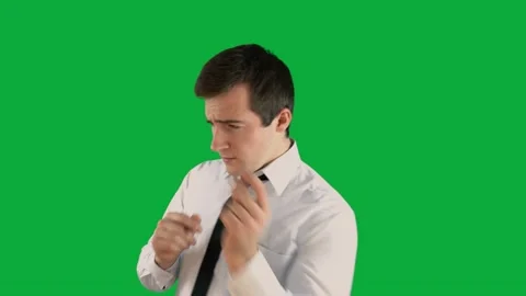 Man dancing on a green screen 스톡 동영상 142995393
