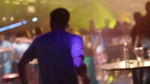 Man dancing in nightclub. Stock Footage 41258204
