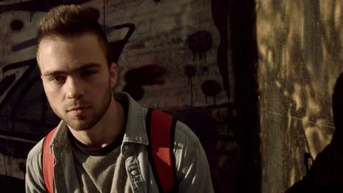 Man dancing in an underpass Stock Footage 79594514