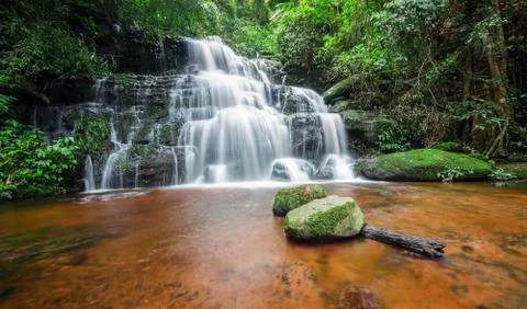 "Man dang" waterfall Stock Photos