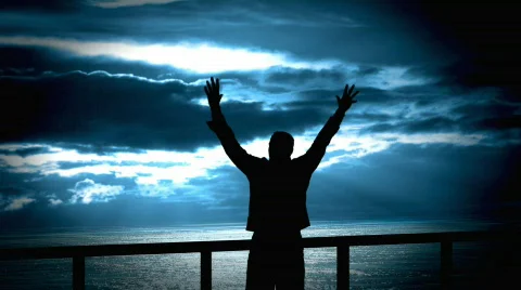 Man on Deck Stock Footage