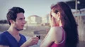 man declares his love to a woman. man gives a ring to a woman. marriage proposal HD Footage