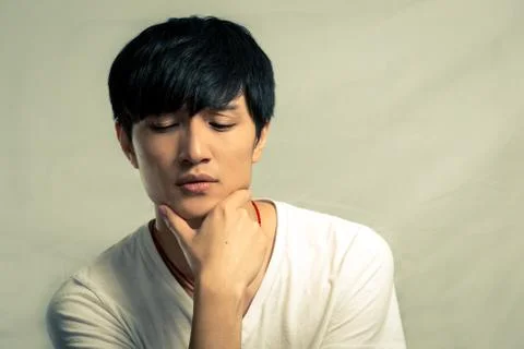 Man deep in thought Stock Photos