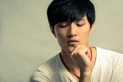 Man deep in thought Stock Photos