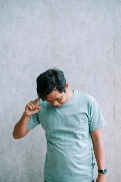 Man in Deep Thought Stock Photos