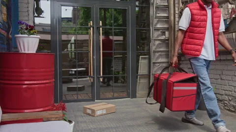 Man Delivering Parcel Video stock 316589305