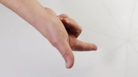Man demonstrate how to make the italian gesture that stands for: nothing Stock Footage 241783094