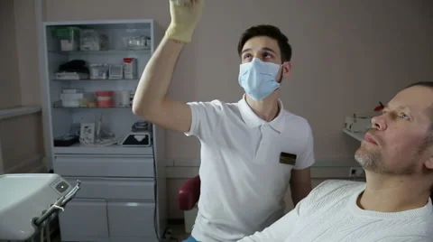 Man at a dentist examination Stock Footage 61852071