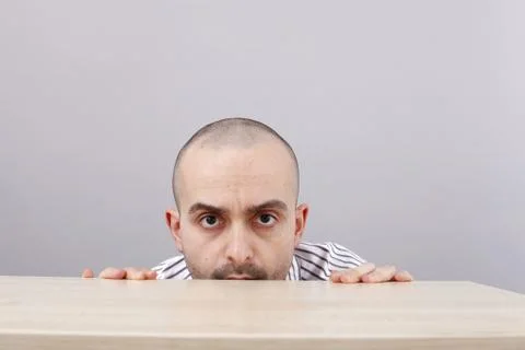 Man at desk Stock Photos