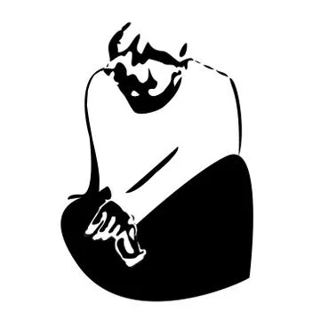 Man despair. Stock Illustration