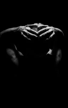 Man in despair. Stock Photos