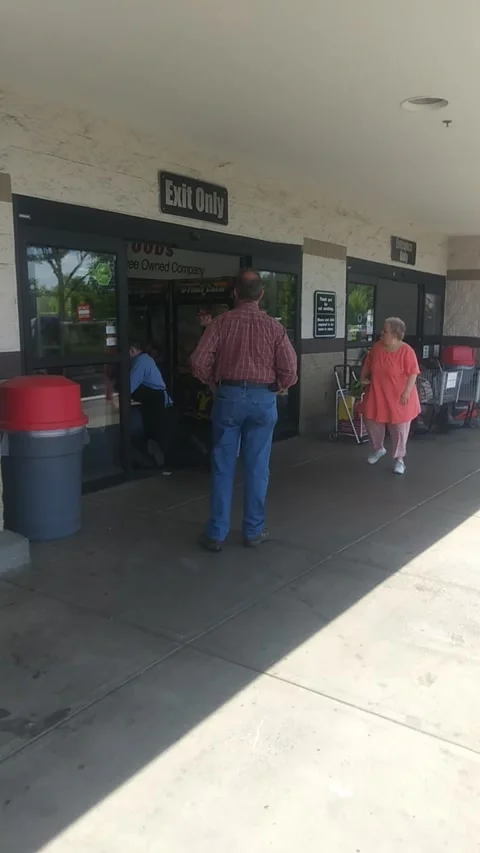 Man Detained by Several People in Store, Eugene, Oregon, USA - 20 Jun 2018 Stock Footage 205250387