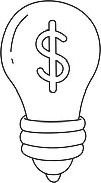 Man developing new business ideas illustration 스톡 일러스트