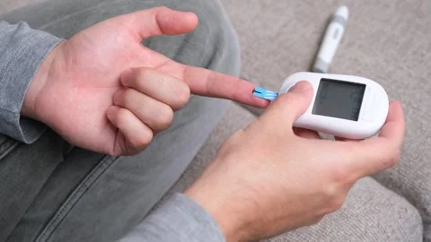 Man diabetes Stock Footage 295114482