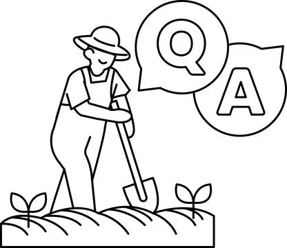 A man is digging a hole in the ground Stock Illustration