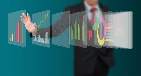 Man with digital display Фото