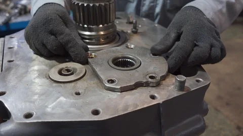 Man dismantles the engine Stock Footage 102867140
