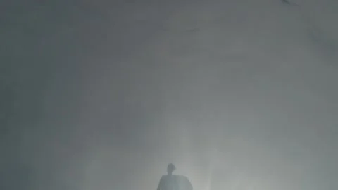 A man dives into the pool and lets bubbles 스톡 동영상 163480174